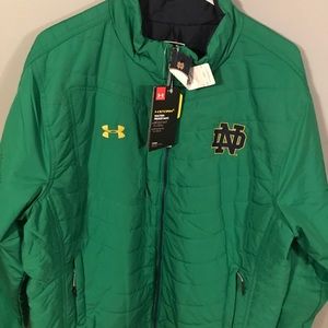 notre dame under armour puffer jacket
